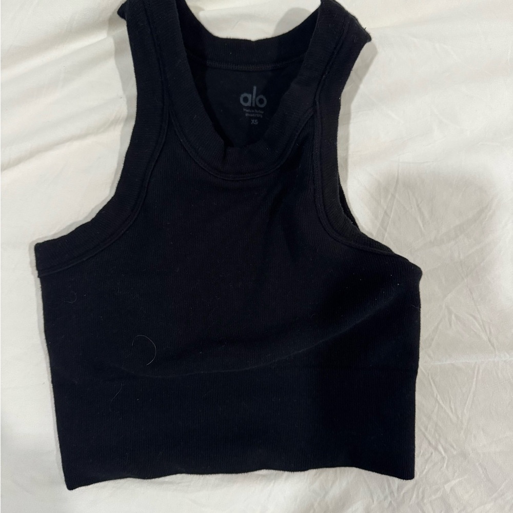 ALO Yoga Classic Black Tank Top